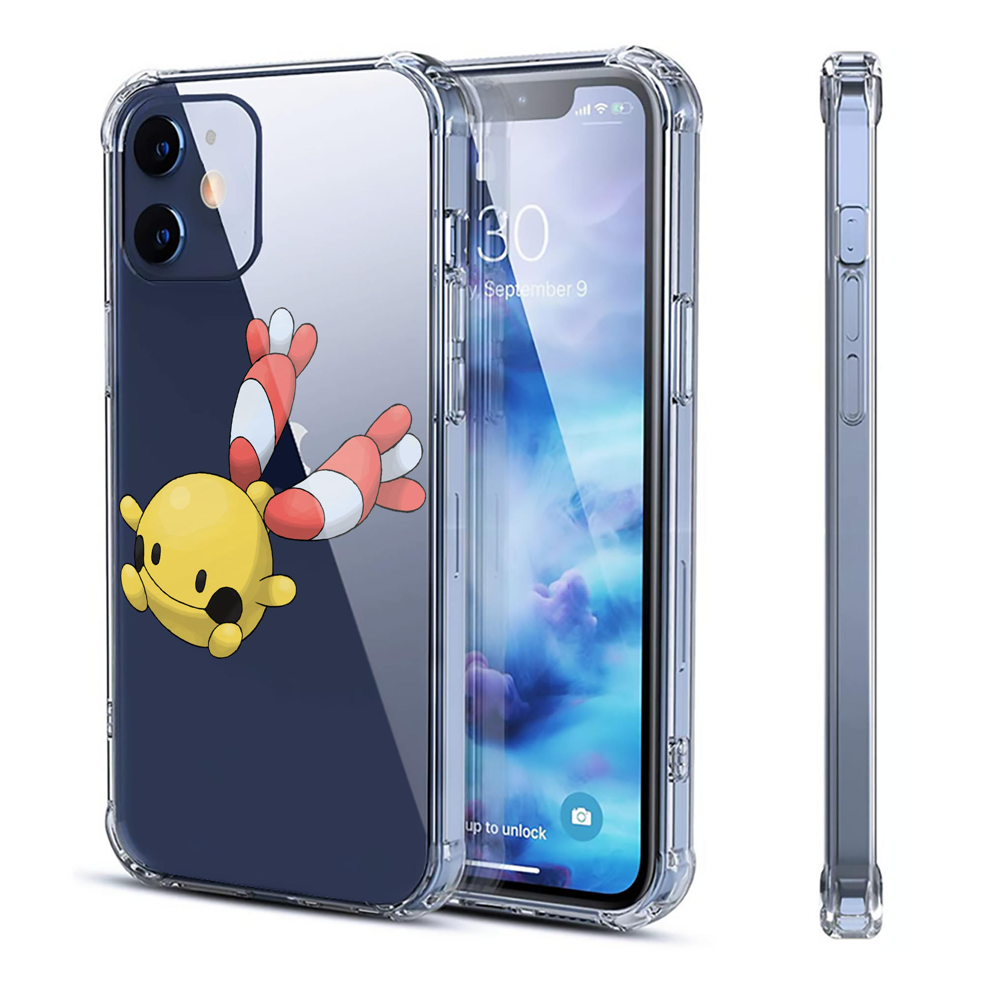 （画像用） ポケットモンスター Pokémon 【iPhone 12シリーズ対応】透明スマホケース（クリアソフトケース）